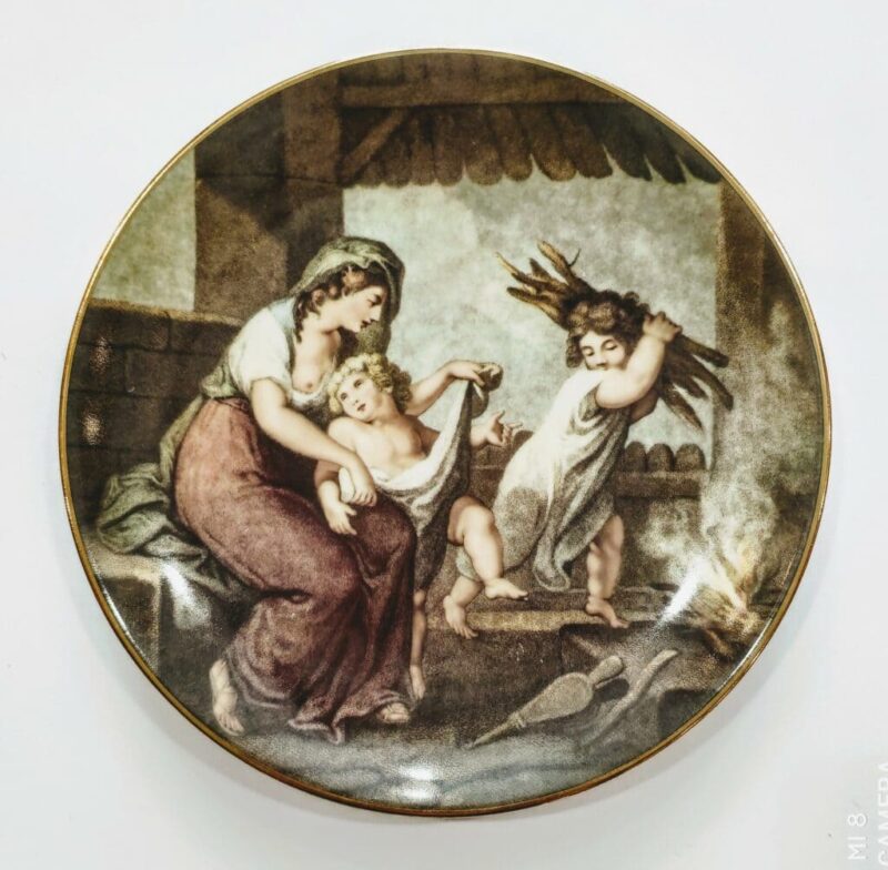 SM21 Σετ 3 τμχ. πιάτα τοίχου 24εκ.  Country scenes collection - Image 2