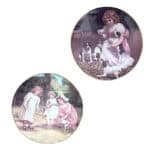 SM152 Σετ 2τμχ. Πιάτα τοίχου 19εκ. Country childhood