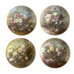 SM178 Σετ 4τμχ. Πιάτα τοίχου 19εκ. Fantasy old roses