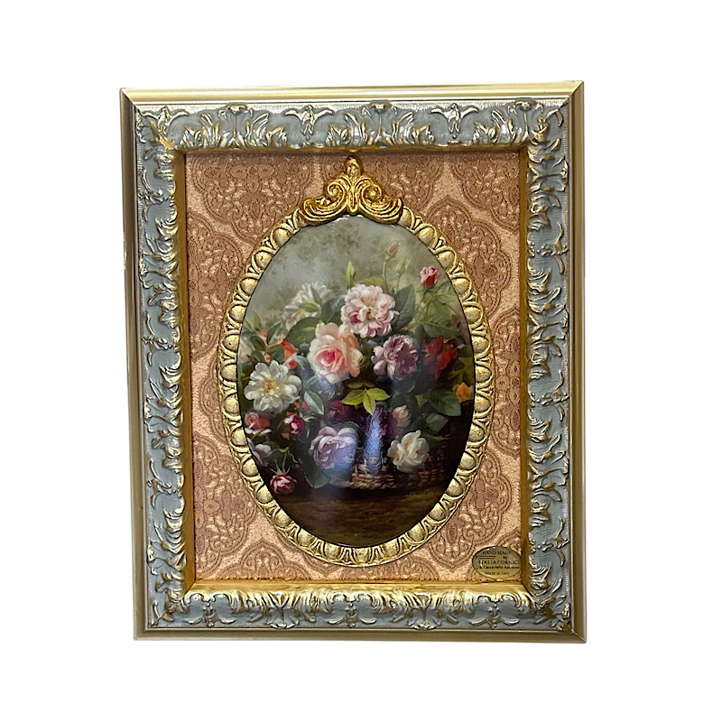 Ιταλικό vintage κάδρο πορσελάνης