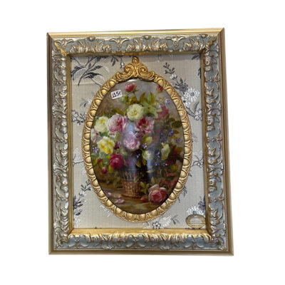Ιταλικό vintage κάδρο πορσελάνης