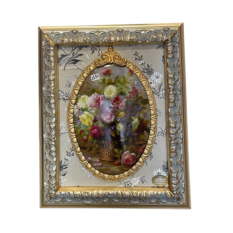 Ιταλικό vintage κάδρο πορσελάνης