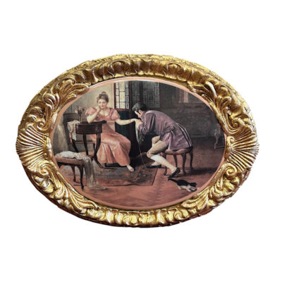 Ιταλικό vintage κάδρο οβάλ