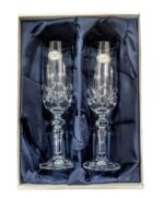 6557 Σετ Κρυστάλλινα ποτήρια σαμπάνιας γάμου - Image 3