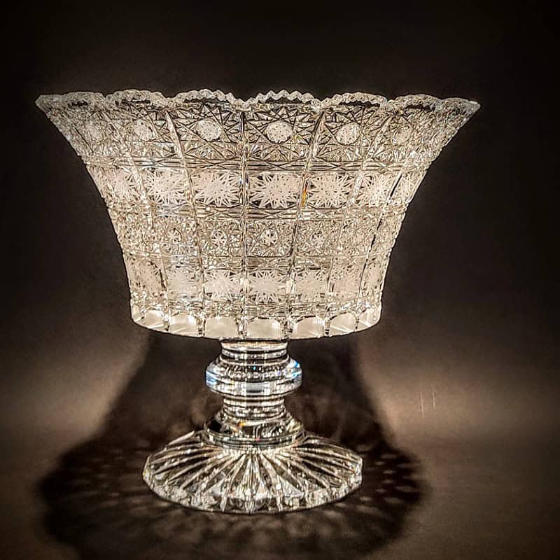 Κρυστάλλινη φρουτιέρα με πόδι