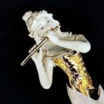 43872 Κυρία που παίζει φλογέρα με χρυσό και swarovski Sabadin - Image 3