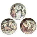 SM21 Σετ 3 τμχ. πιάτα τοίχου 24εκ.  Country scenes collection