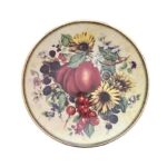 SM60 Σετ 4τμχ. Πιάτα τοίχου 19εκ. fruits and flowers - Image 5