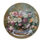 SM134 Σετ 2τμχ. πιάτα τοίχου 24εκ. Fantasy old Roses - Image 2