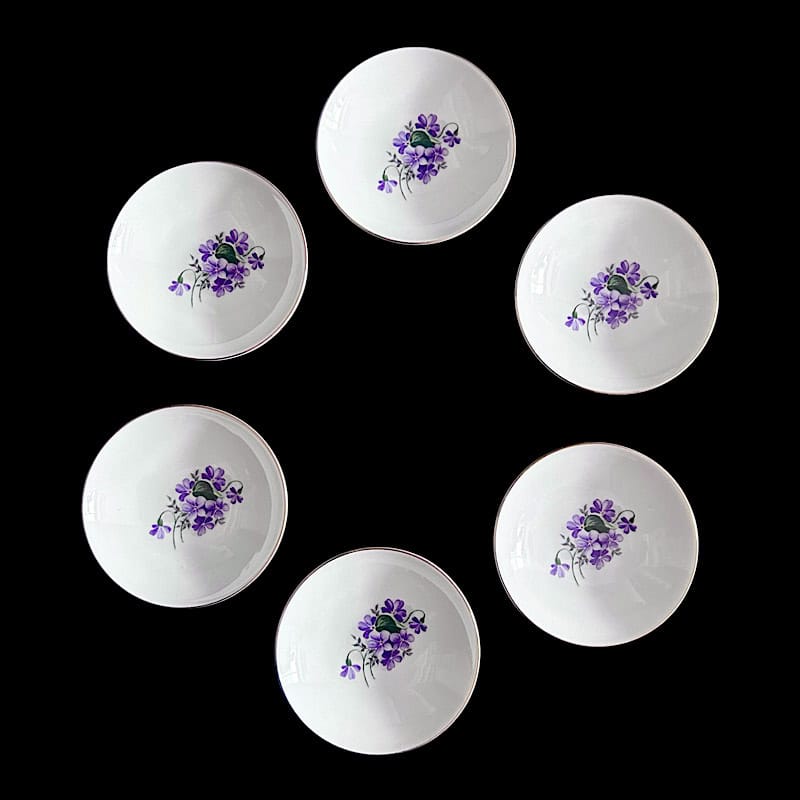 MB03 Σετ 6 τμχ. πιατάκια γλυκού violet