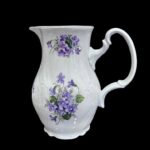 BR13 Κανάτα πορσελάνης violets (Διαθέσιμο κατόπιν παραγγελίας)