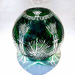 MLG1920 Βάζο κρυστάλλινο πράσινο 24εκ. - Image 2