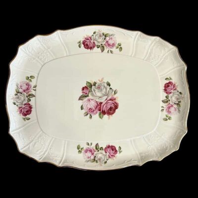 Δίσκος πορσελάνης ιβουάρ 40εκ.