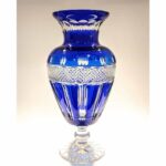 OB2410 Κρυστάλλινο βάζο μπλε 35εκ. - Image 2