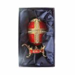 E5281/1 Αυγό τύπου fabergé κόκκινο 7εκ. - Image 2