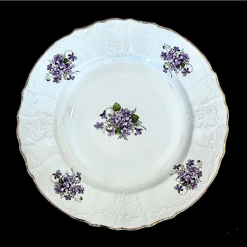 Πιατέλα πορσελάνης 30εκ. Violets