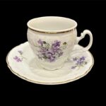 Φλιτζάνι τσαγιού πορσελάνης violets