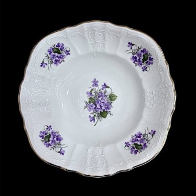 Σαλατιέρα πορσελάνης 24εκ. Violets