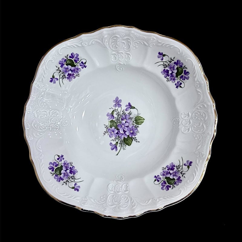 Σαλατιέρα πορσελάνης 24εκ. Violets