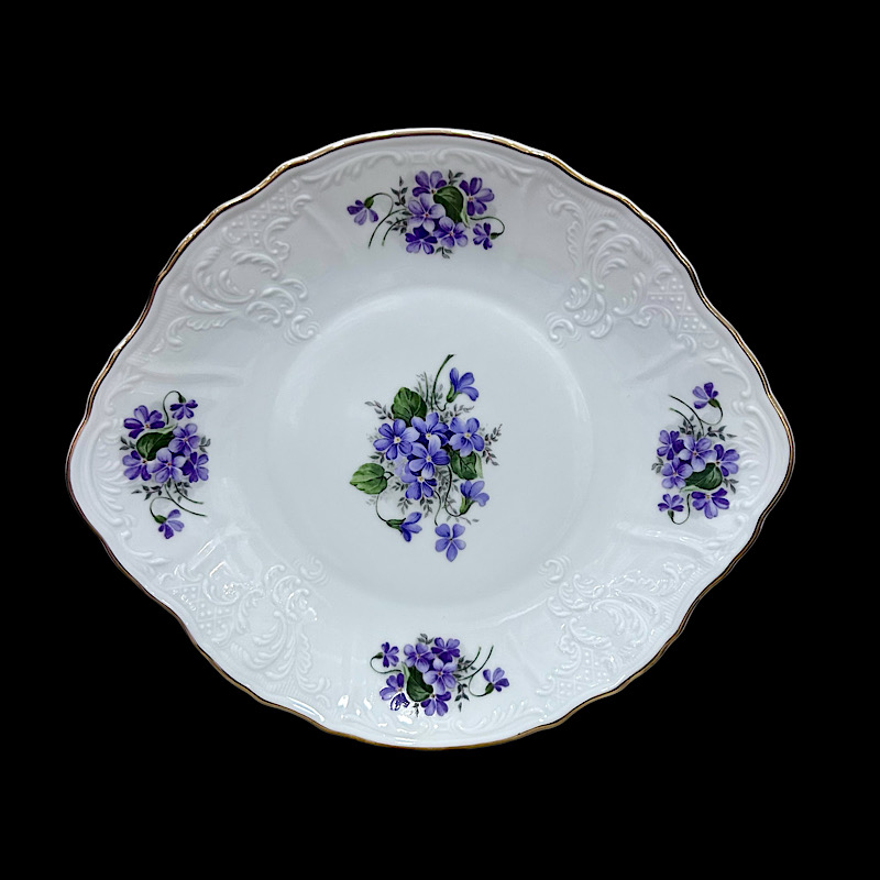 Πιατέλα πορσελάνης 27εκ. Violets