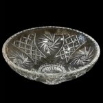 Κρυστάλλινη φρουτιέρα Βοημίας pinwheel 35εκ.