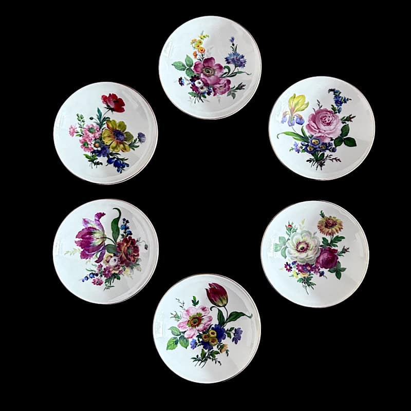 MB05 Σετ 6 τμχ. πιατάκια γλυκού summer flowers