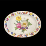 GL32 Πιατέλα οβαλ πορσελάνης summer flowers 33εκ.