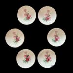 Σετ 6 τμχ. πιατάκια γλυκού roses