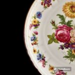 GL105 Σετ 2 τμχ. Πιάτα πορσελάνης summer flowers 30εκ. - Image 4