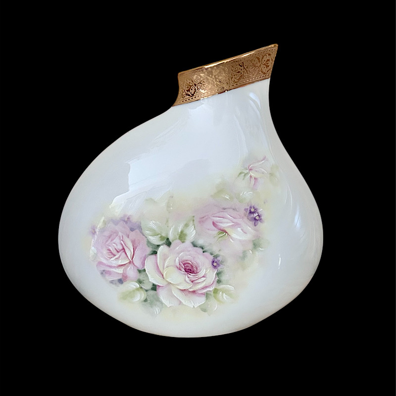 IMG_2025-12-27-151707 L92579 Βάζο πορσελάνης Limoges Rose Charmante 18εκ. - Image 1