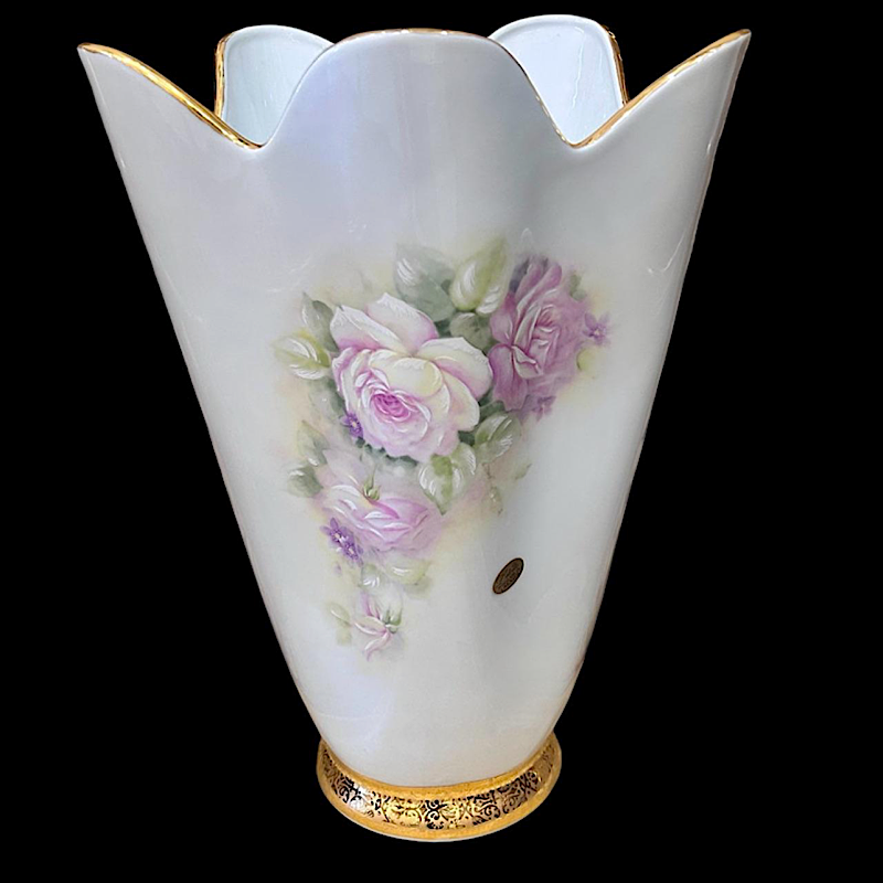 IMG_2025-12-27-164407 L1407 Βάζο πορσελάνης Limoges Rose Charmante - Image 1