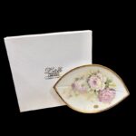 LH313 Κουπ πορσελάνης Limoges Rose Charmante 28εκ. - Image 2