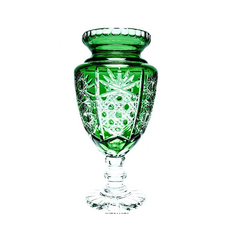 MC07 Κρυστάλλινο βάζο πράσινο 29εκ.