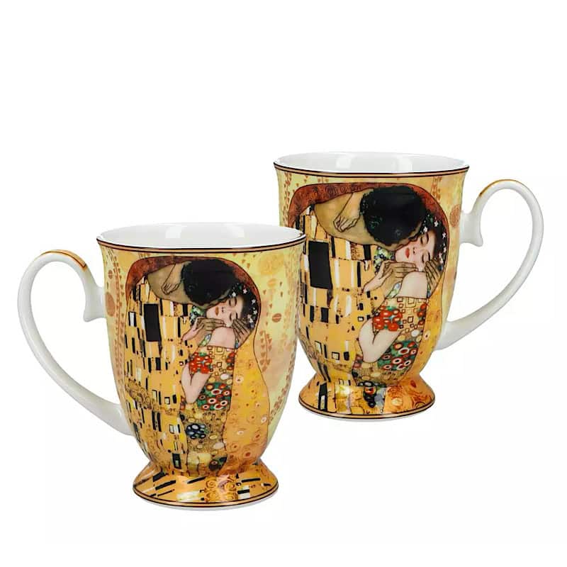 5320801 Σετ 2 τμχ. Κούπες πορσελάνης The kiss  G. Klimt