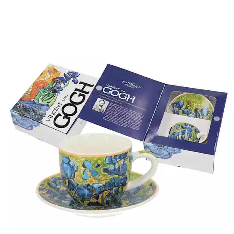 8308305 Φλυτζάνι πορσελάνης espresso Irises V. van Gogh