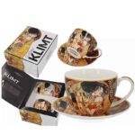 5328201 Φλυτζάνι τσαγιού πορσελάνης The kiss G. Klimt