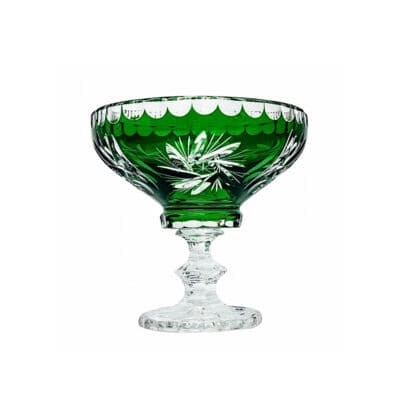 Κρυστάλλινο μπολάκι πράσινο 15εκ.