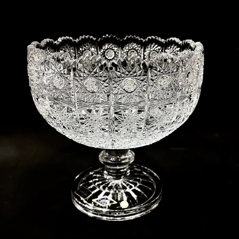 Κρυστάλλινο μπολ Βοημίας με πόδι